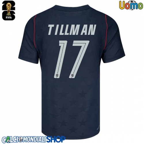 Maglie da calcio Stati Uniti Malik Tillman #17 Seconda Maglia Mondiali 2026  Manica Corta